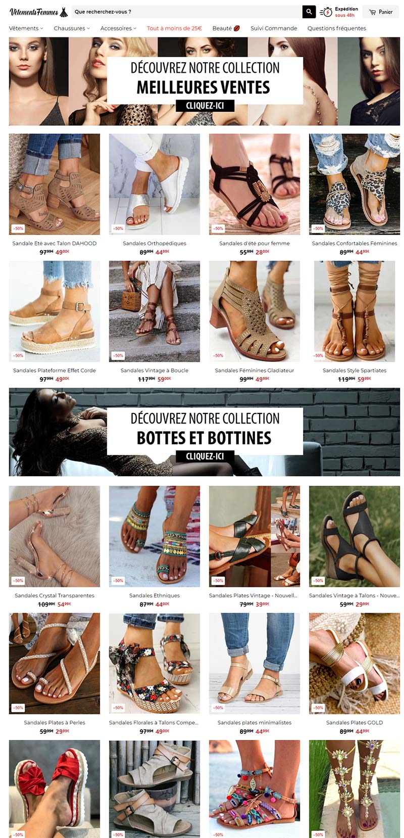 Vêtements Femmes 法国女装配饰品牌购物网站