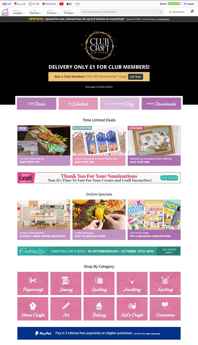 Create and Craft 英国工艺品在线交易网站