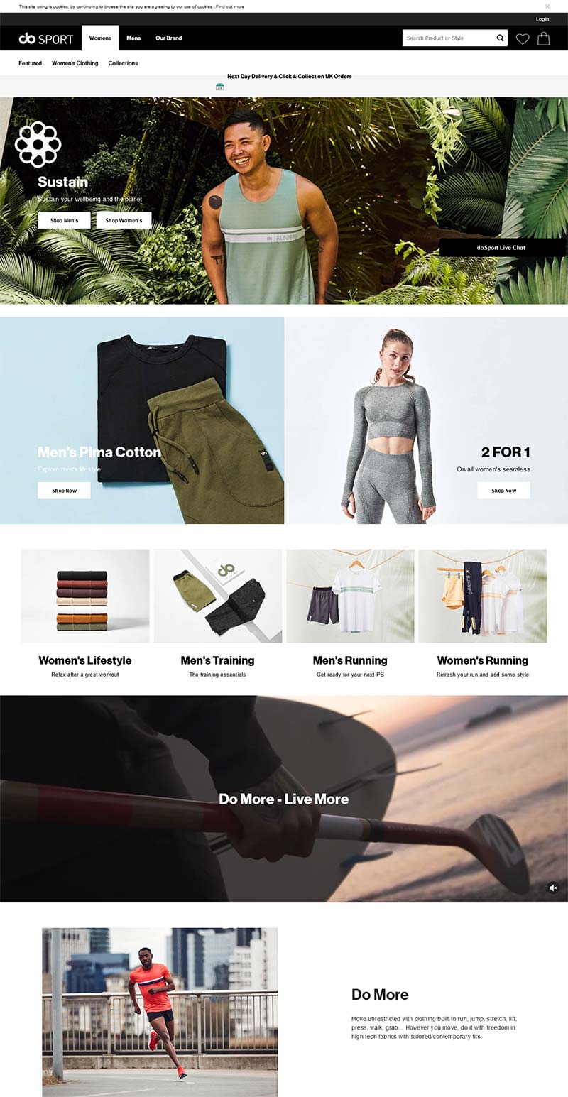 Do Sport Live 英国运动服饰品牌购物网站