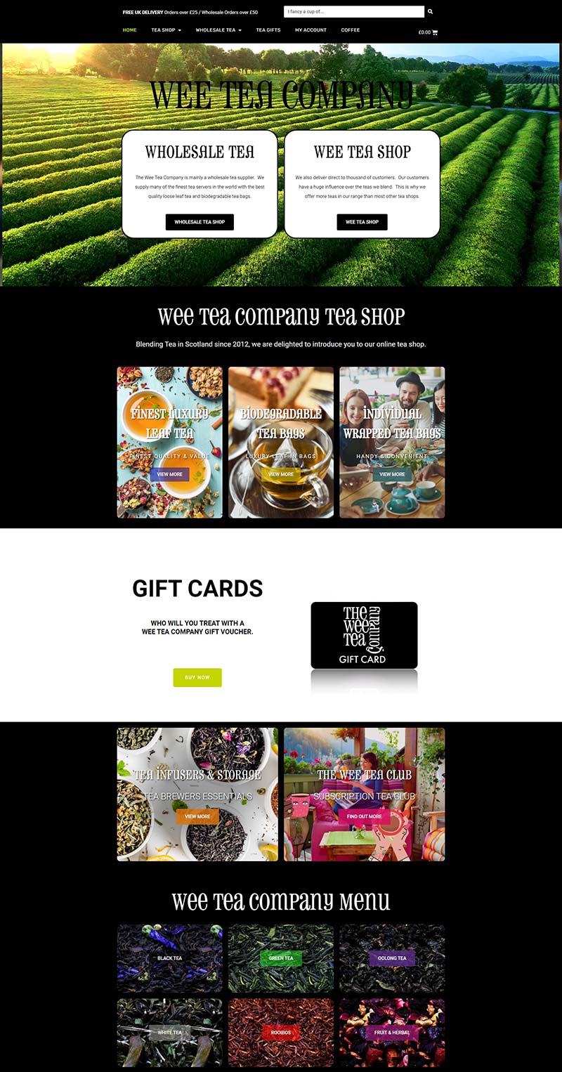 The Wee Tea Company 英国茶叶品牌购物网站
