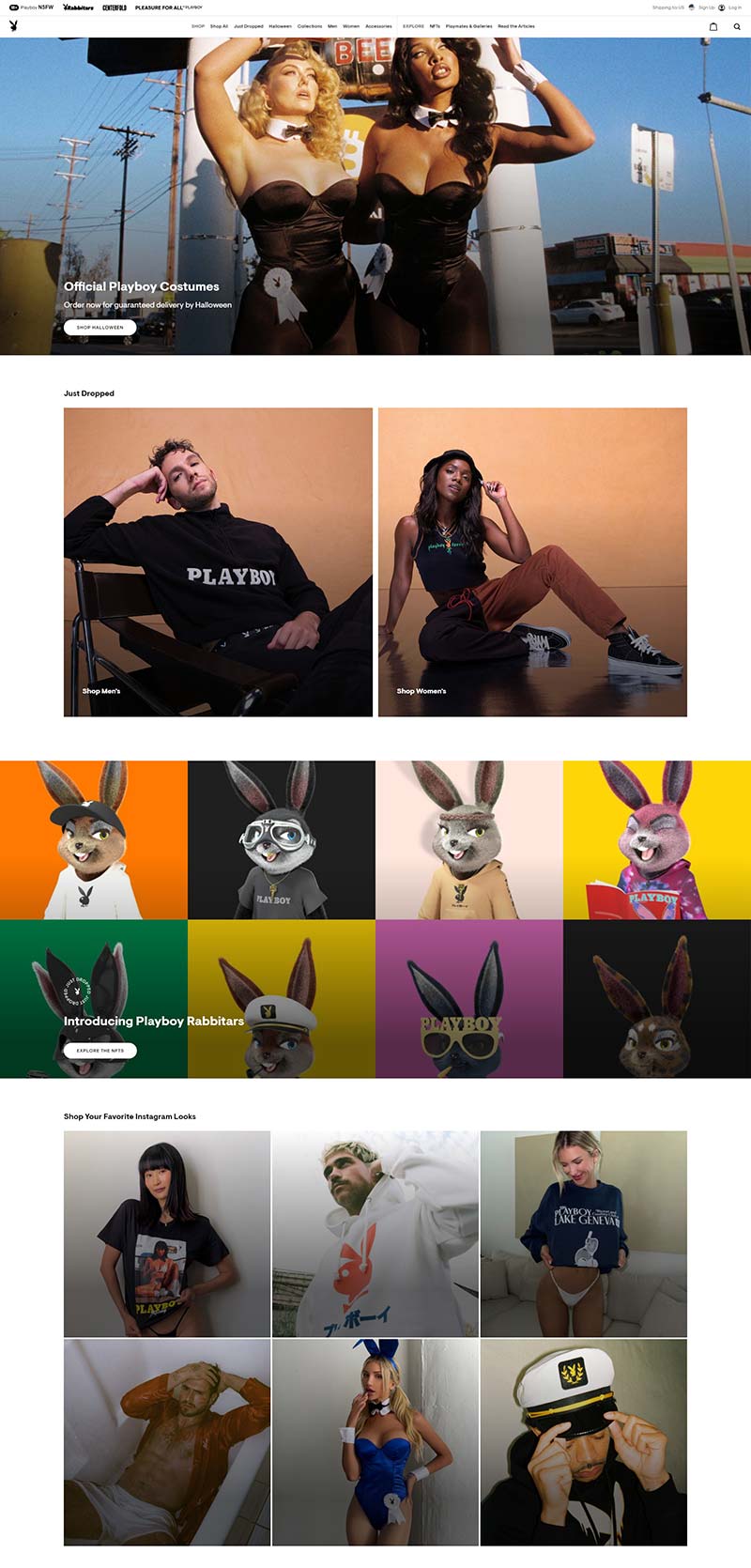 Playboy 美国花花公子生活品牌购物网站
