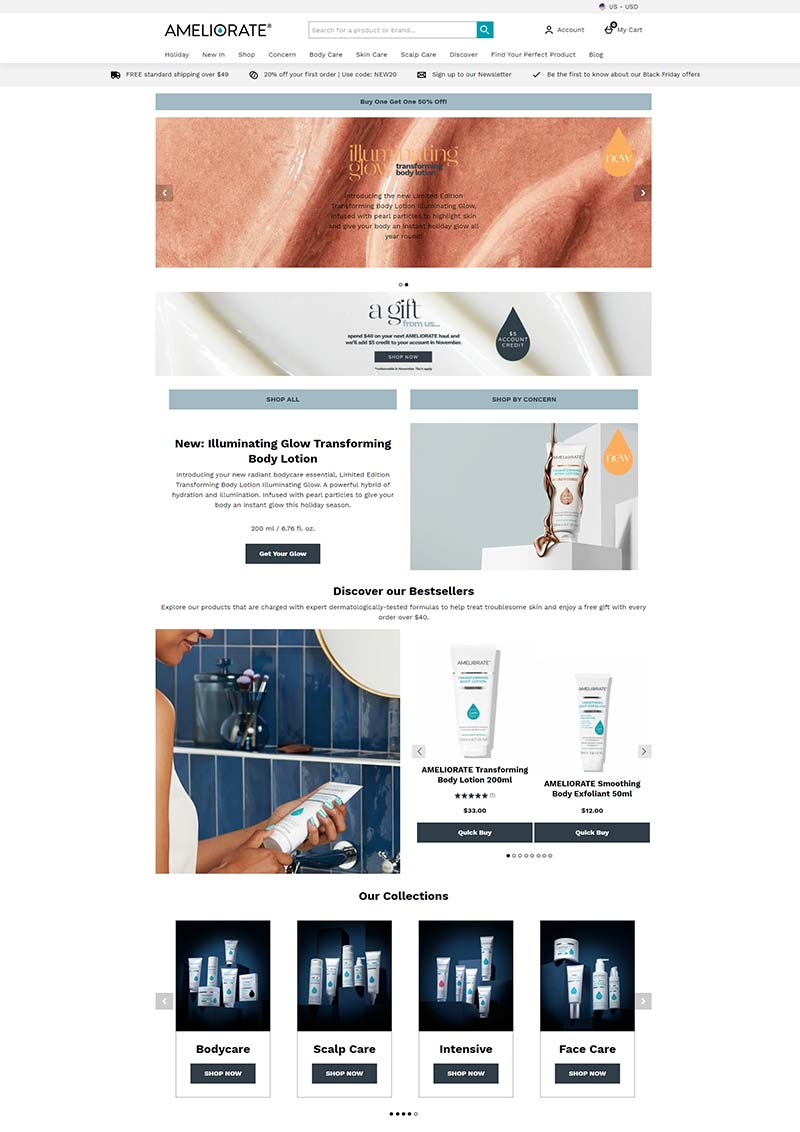 Ameliorate US 英国专业皮肤护理品牌美国官网