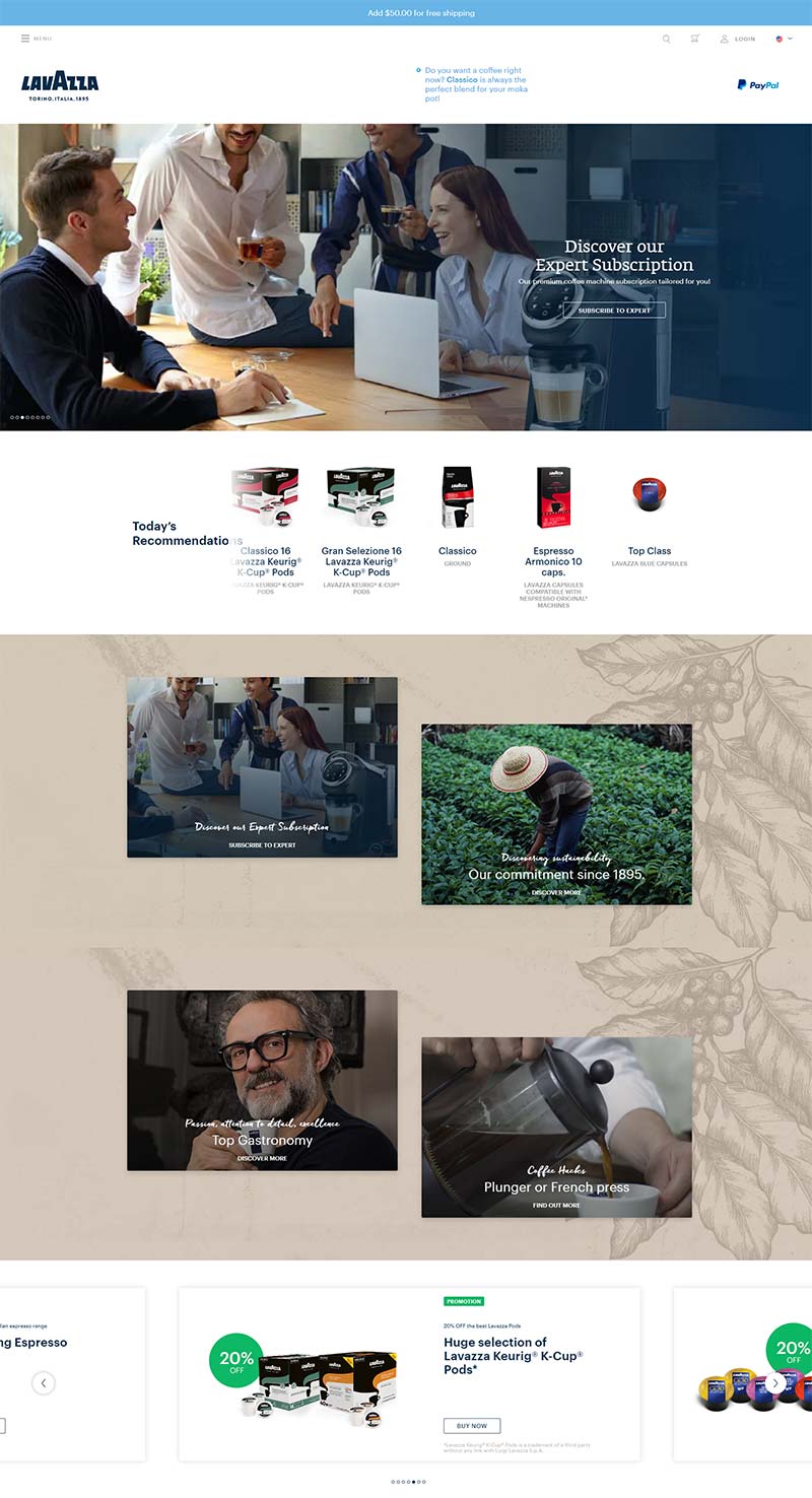 Lavazza US 意大利品牌咖啡美国官网