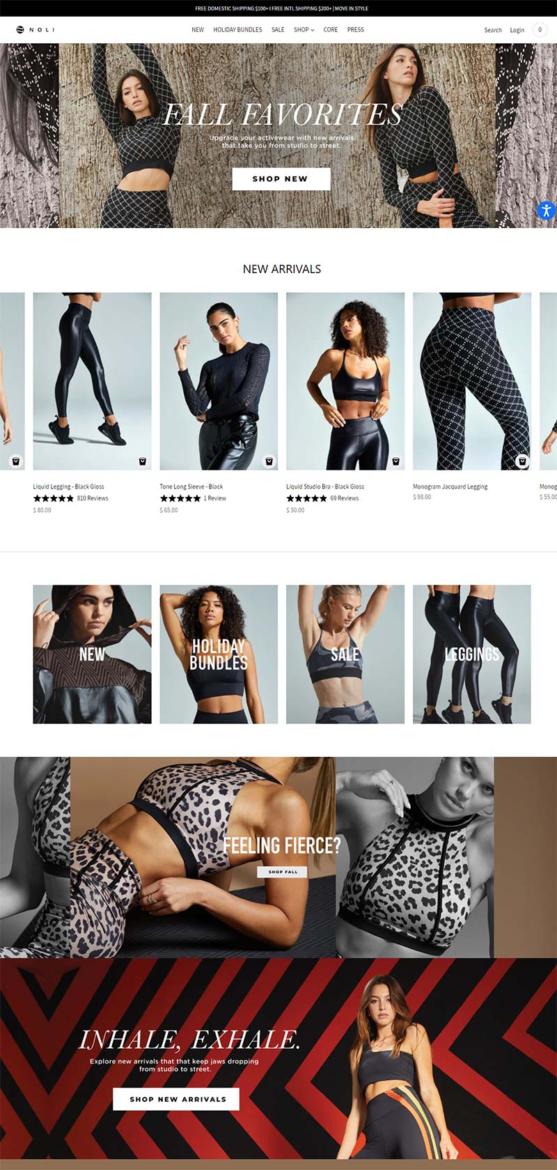Noli Yoga 美国瑜伽运动服品牌购物网站