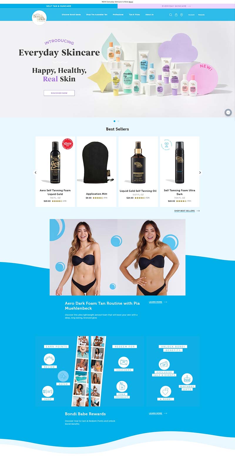 Bondi Sands 澳大利亚美黑防晒产品购物网站