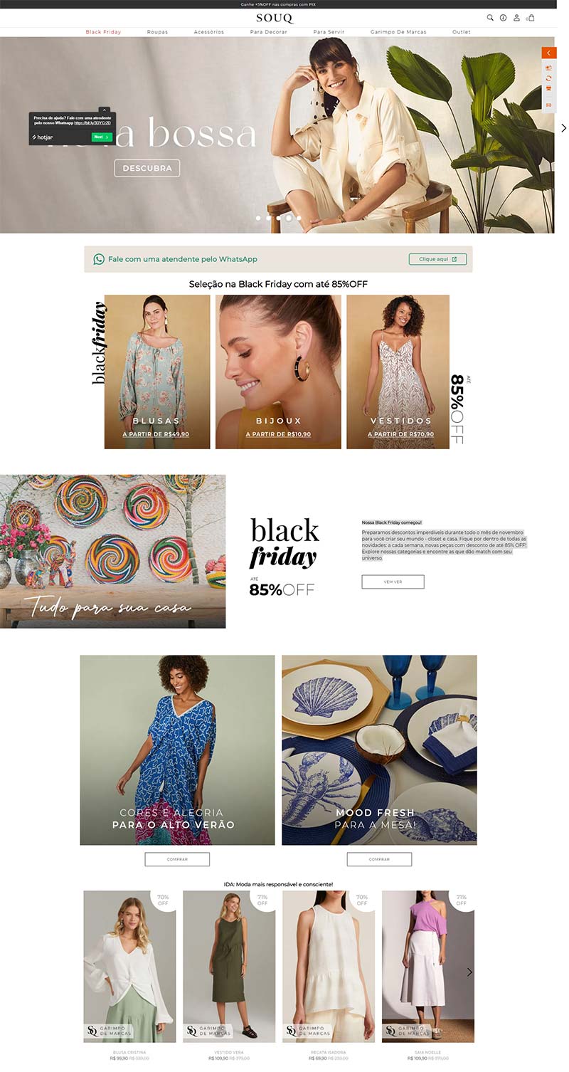 SouQ Store 巴西时尚生活服饰品牌购物网站