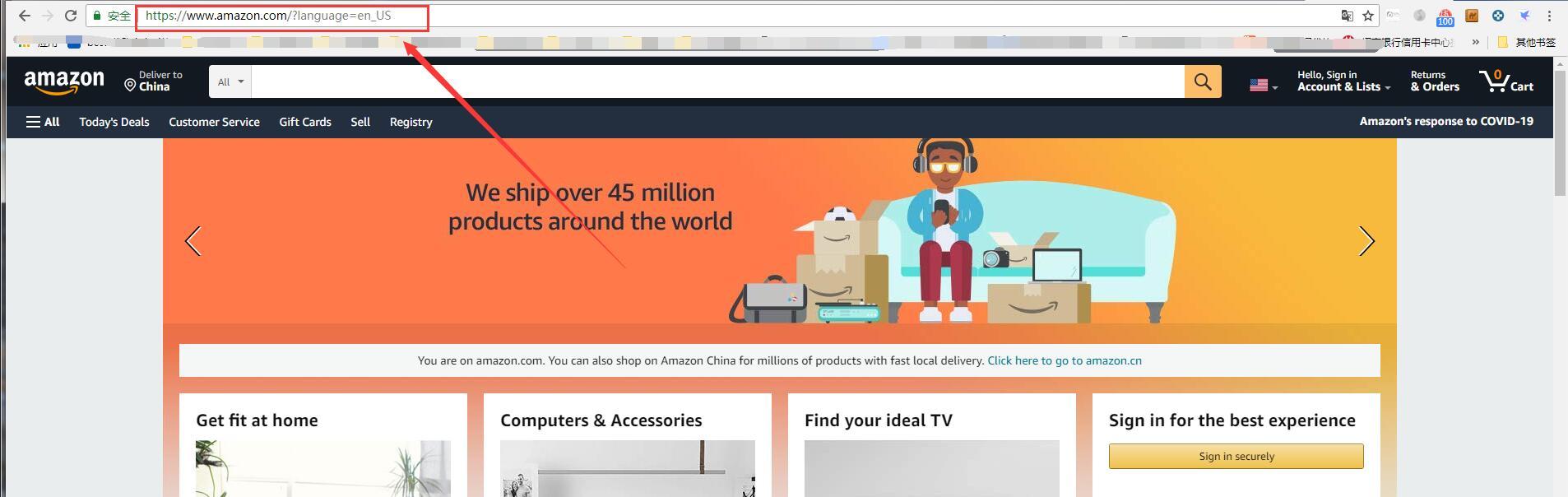 Amazon US official website