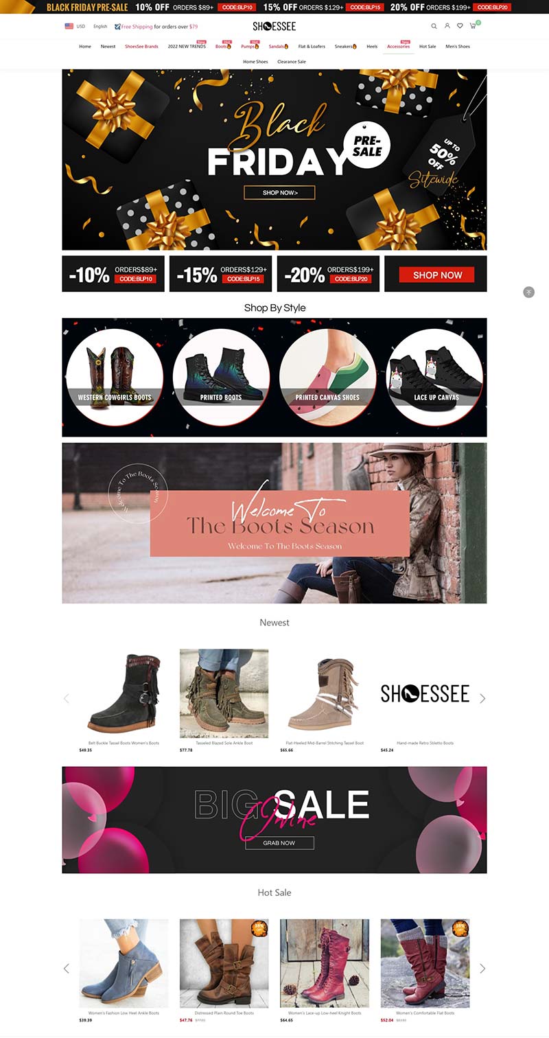 ShoesSee 香港时尚女鞋品牌购物网站