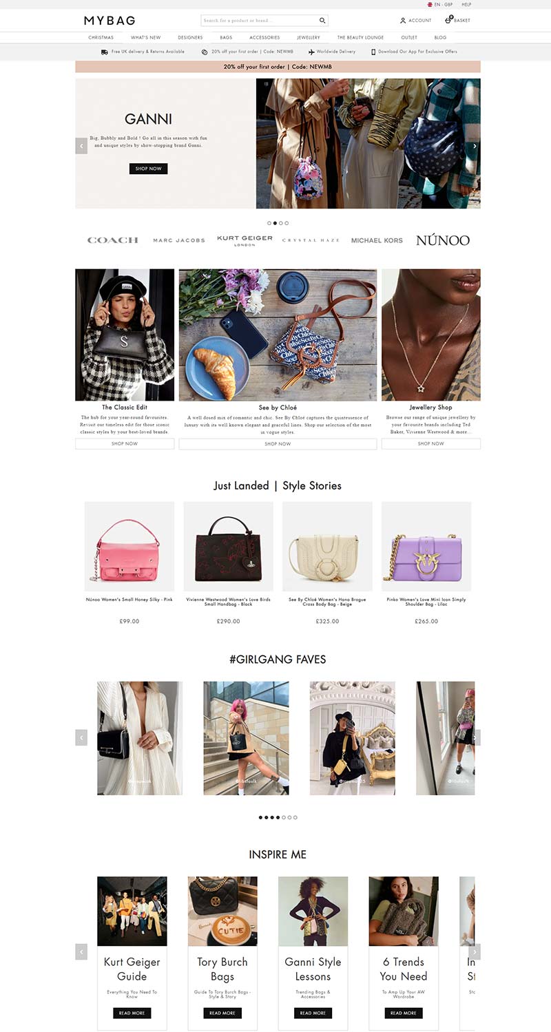 MyBag 英国时尚包袋品牌购物网站