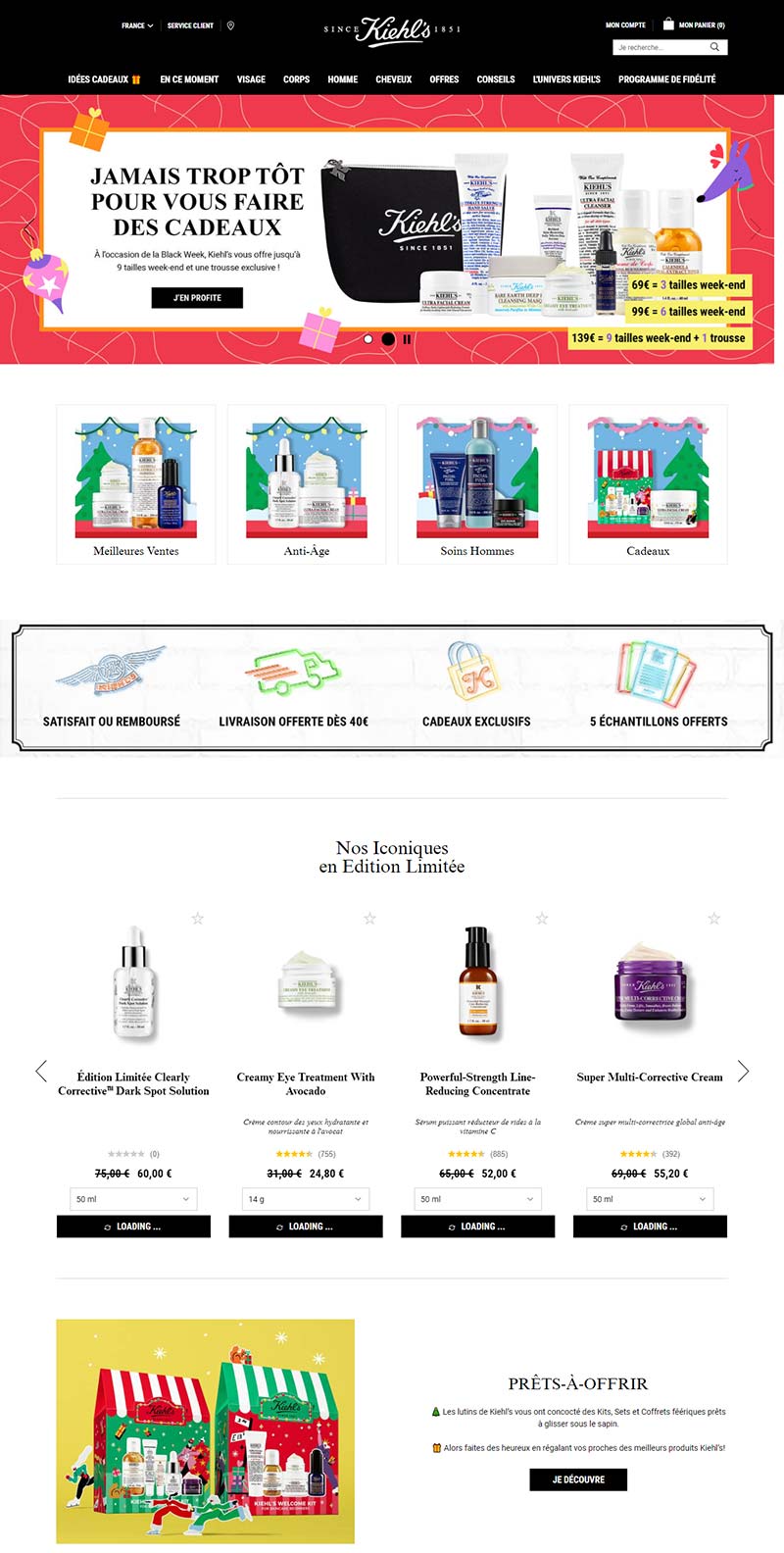 Kiehl's FR 科颜氏-美国知名药妆品牌法国官网