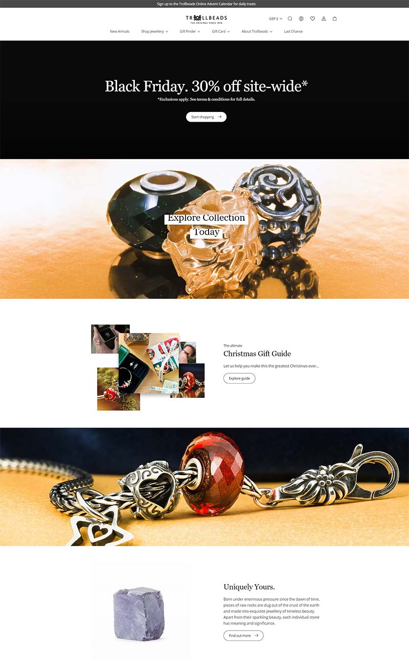 Trollbeads 丹麦珠宝品牌购物网站