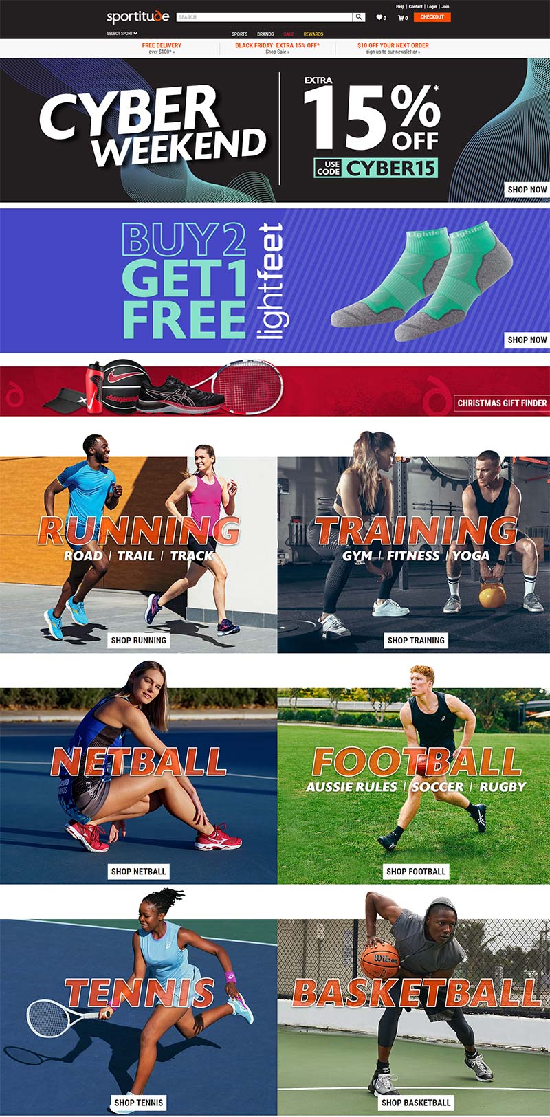 Sportitude 澳大利亚体育装备品牌购物网站