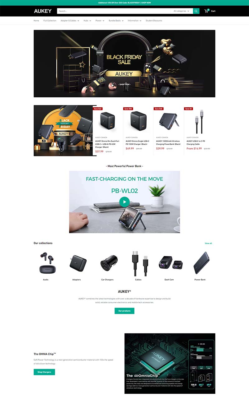 AUKEY CA 中国跨境科技产品加拿大官网