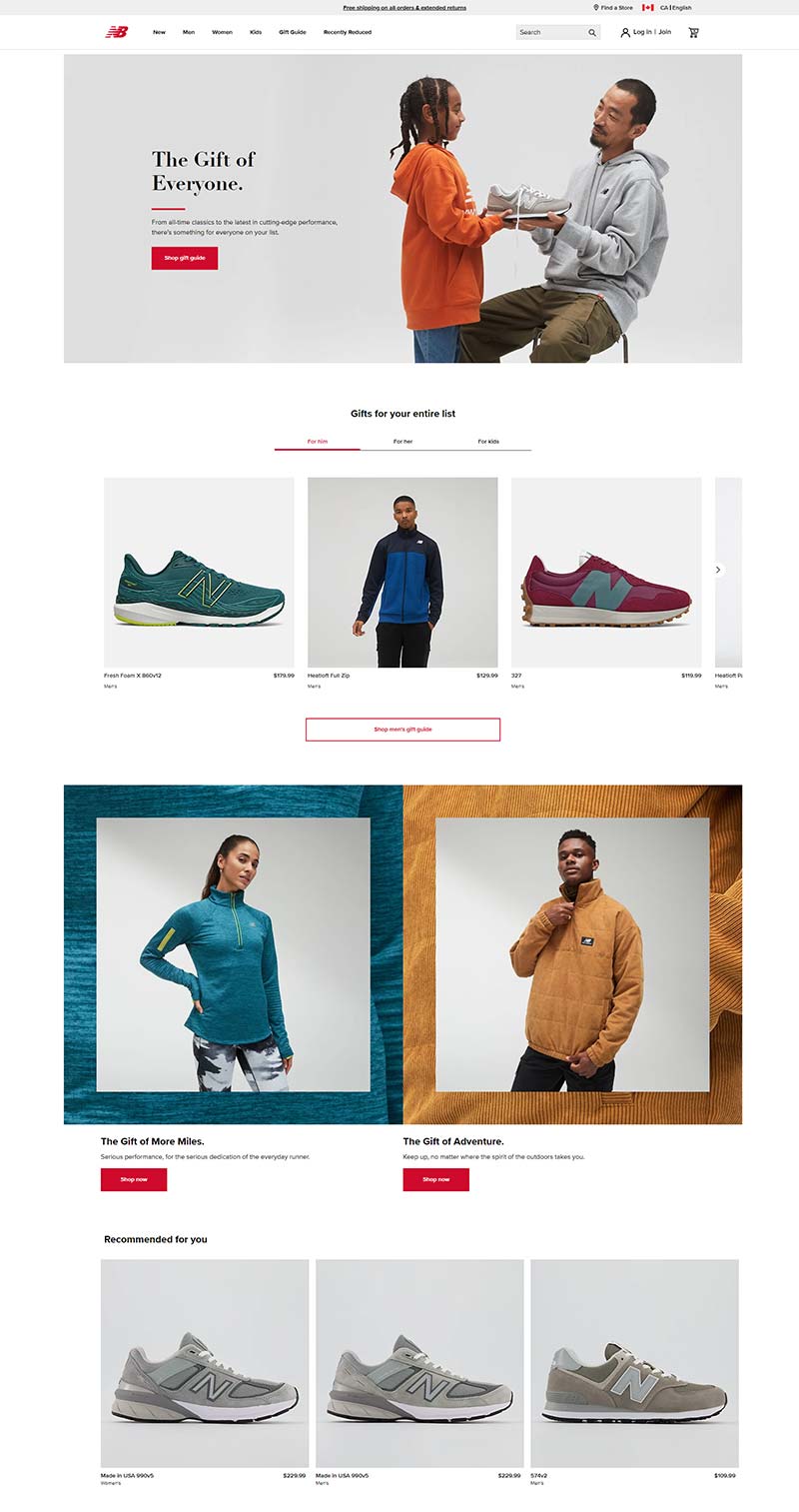 New Balance CA 美国慢跑鞋品牌加拿大官网