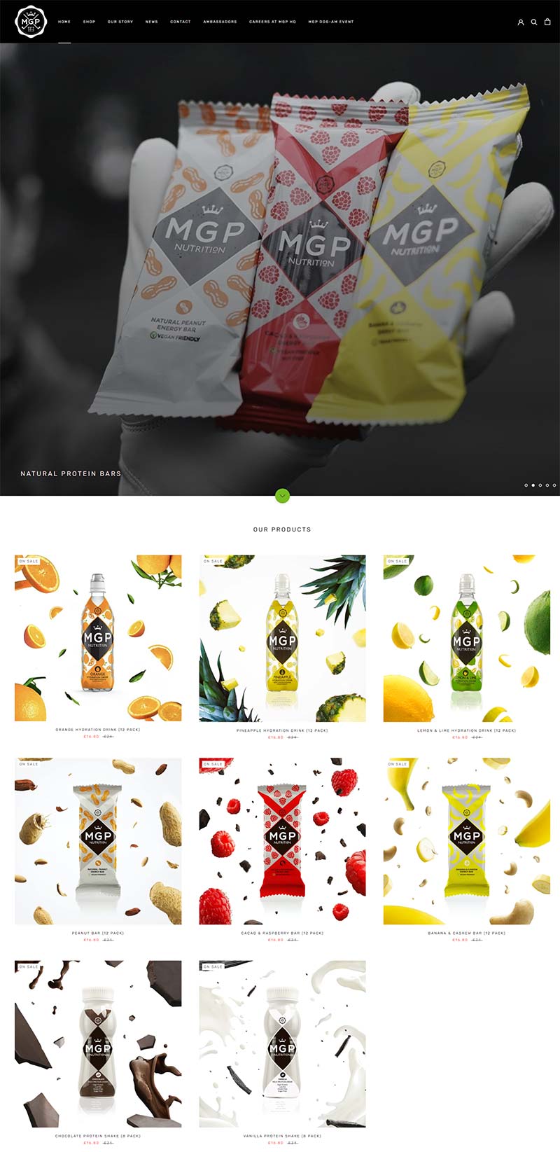MGP Nutrition 英国运动营养饮品购物网站