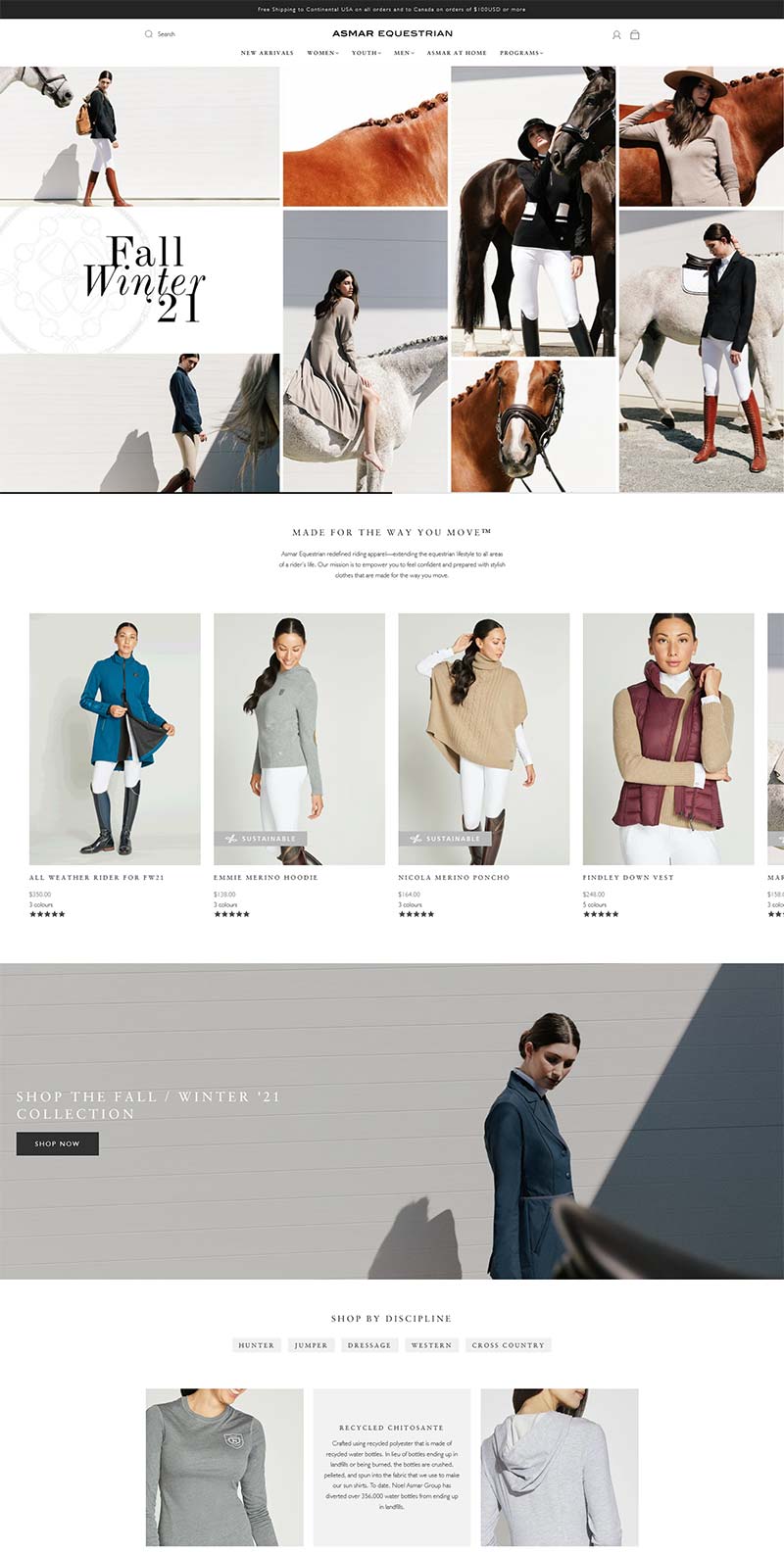 Asmar Equestrian 美国马术运动时装品牌购物网站