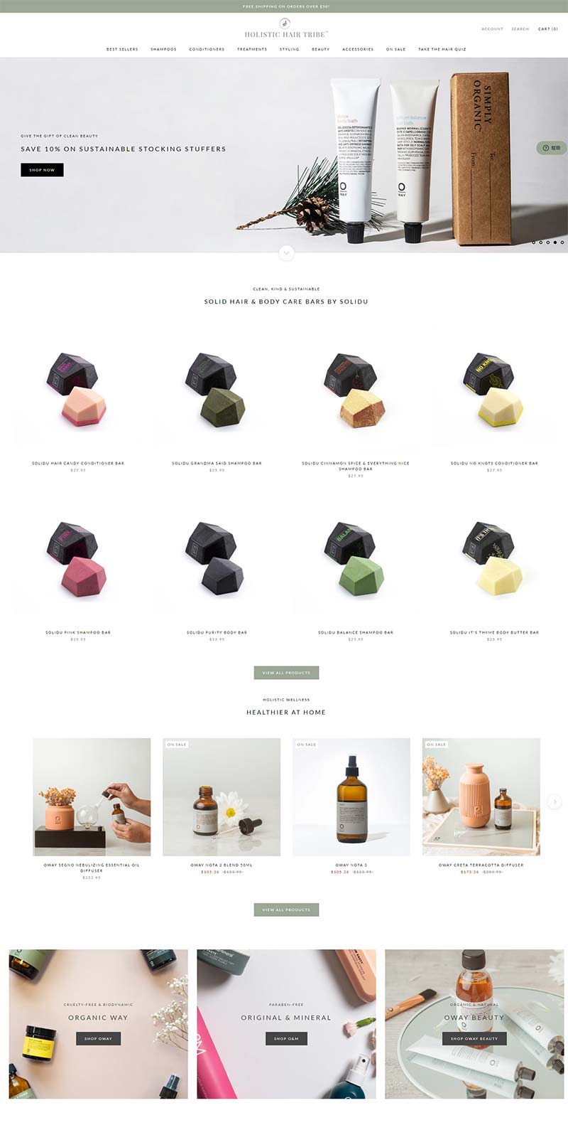 Holistic Hair Tribe 美国有机护发产品购物网站
