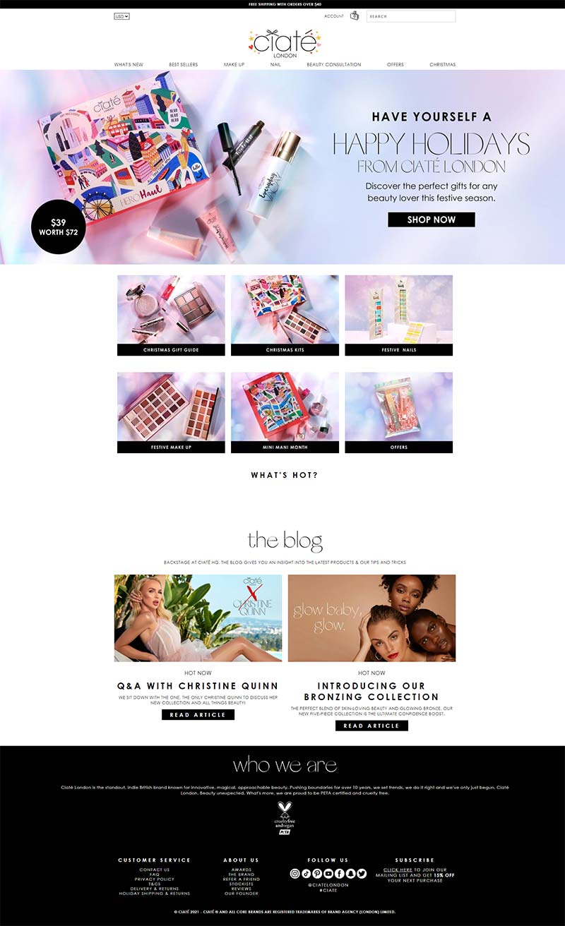 Ciaté London US 美国彩妆品牌美国官网
