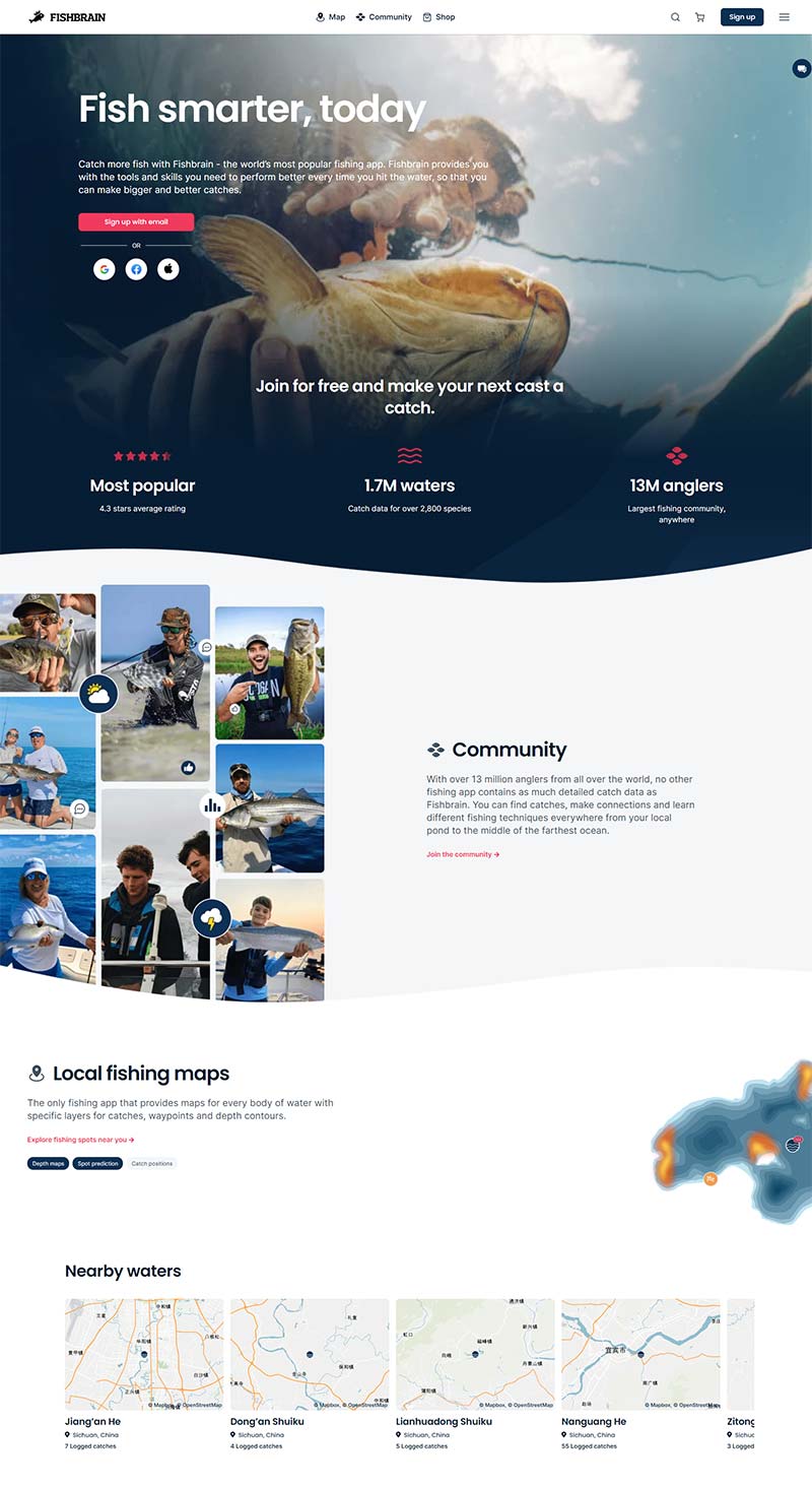 Fishbrain 美国钓鱼社交分享APP订阅网站