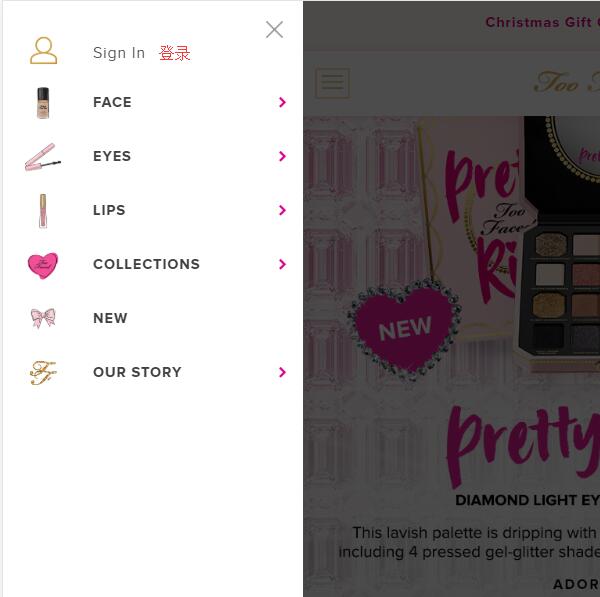 Too Faced official website sign in