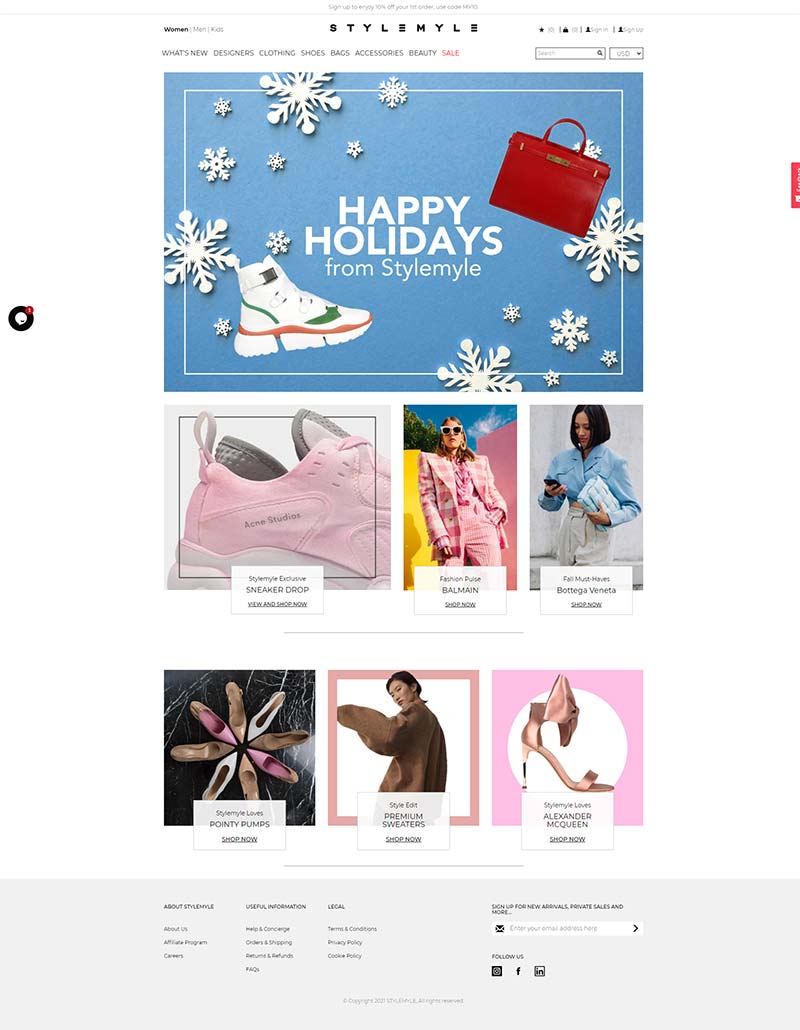 Stylemyle 美国时尚奢侈品购物网站