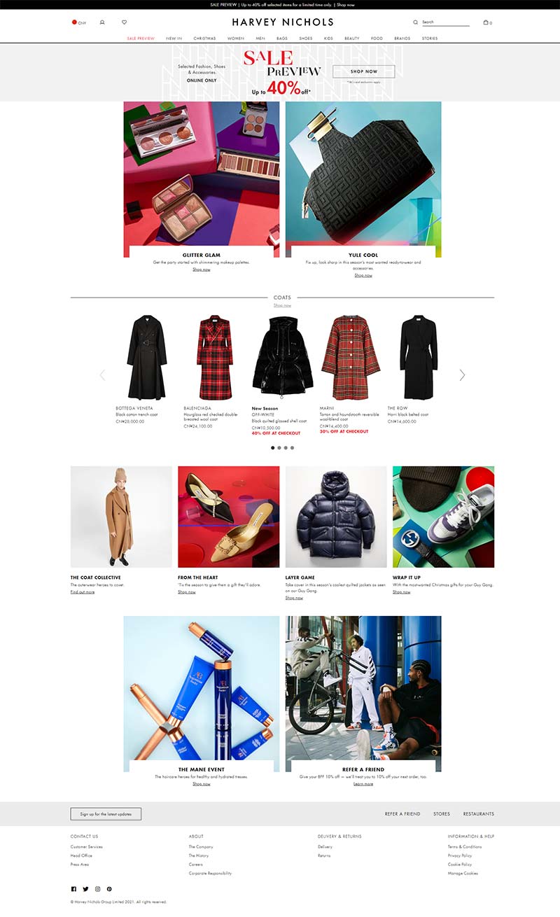Harvey Nichols AU 英国奢侈品百货澳洲官网