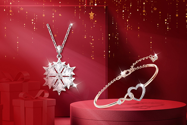 Swarovski 中国官网精选商品低至3折+最高满2500元立减500元促销，全场顺丰包邮