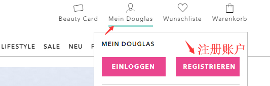 Douglas official website register account