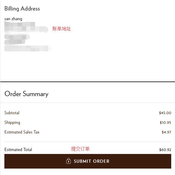 Godiva submit order