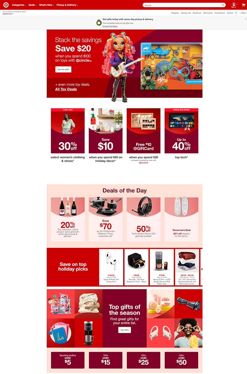 Target 美国折扣百货零售网站