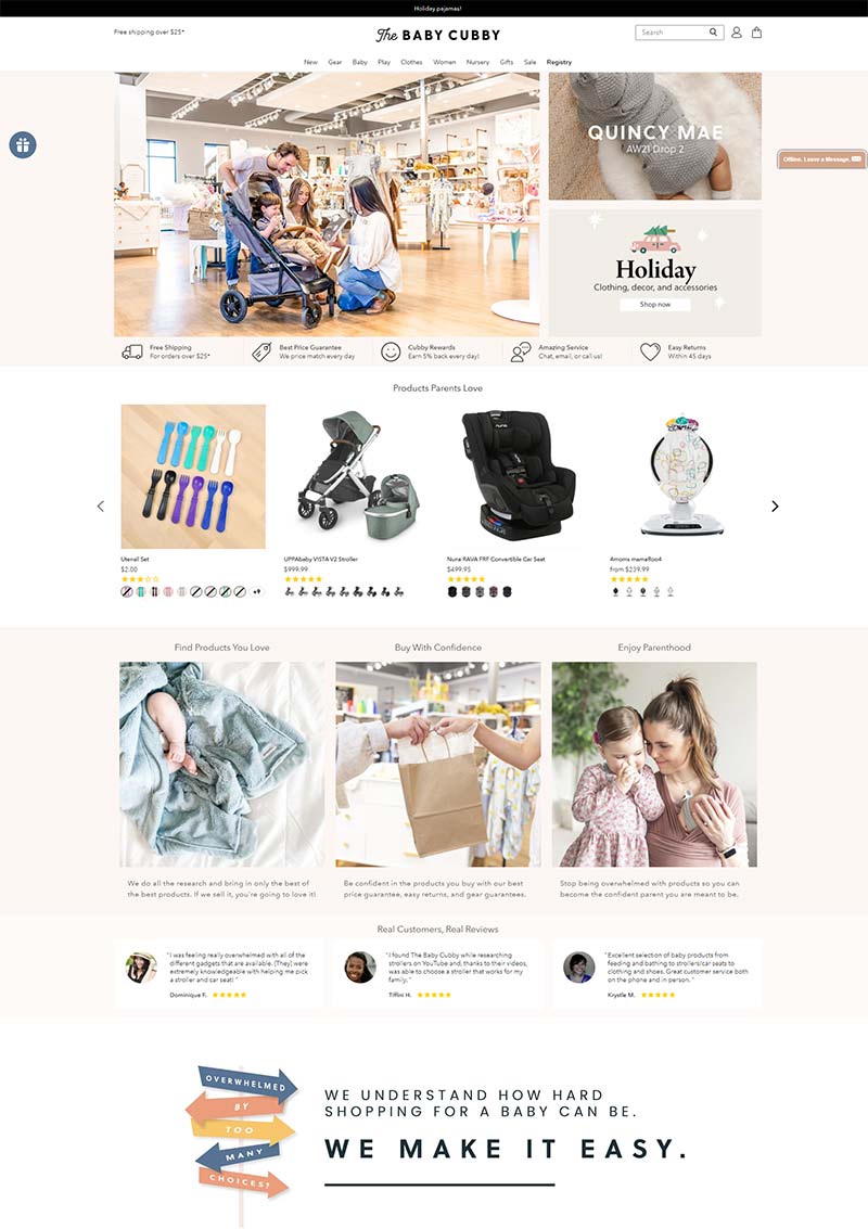 The Baby Cubby 美国品牌婴童产品购物网站