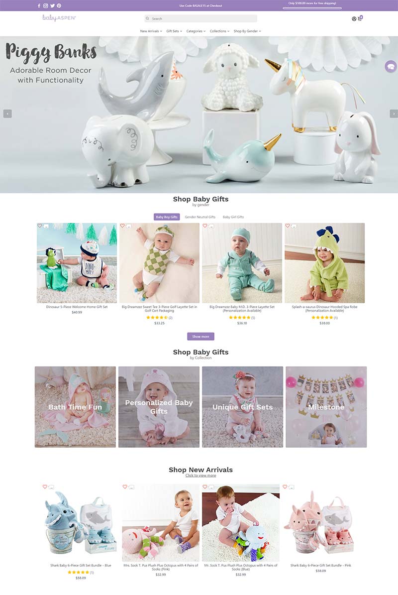 Baby Aspen 美国创新婴儿产品购物网站