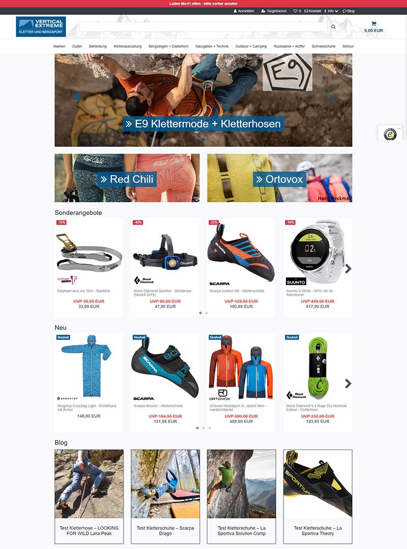 Vertical Extreme 德国户外攀岩设备品牌网站
