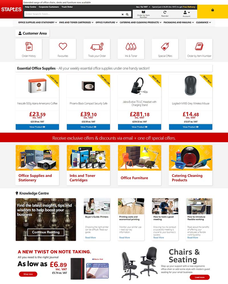 Staples UK 史泰博-美国办公用品英国官网