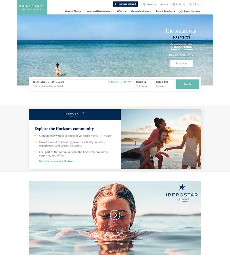 Iberostar Hotels 伊贝罗斯塔-西班牙国际连锁酒店在线预订网站