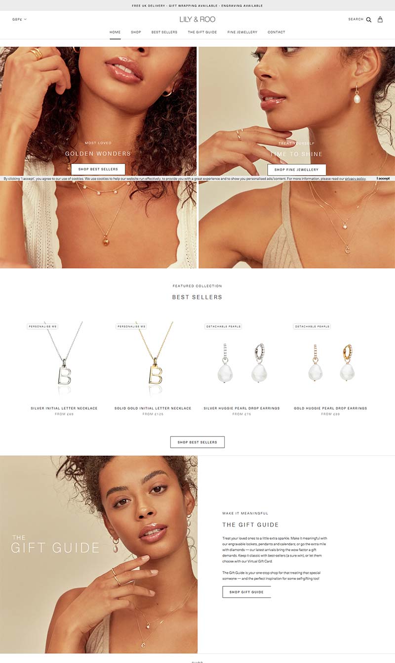 Lily & Roo 英国手工珠宝品牌购物网站