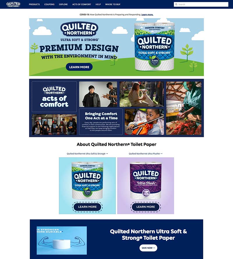 Quilted Northern 美国纸巾品牌购物网站