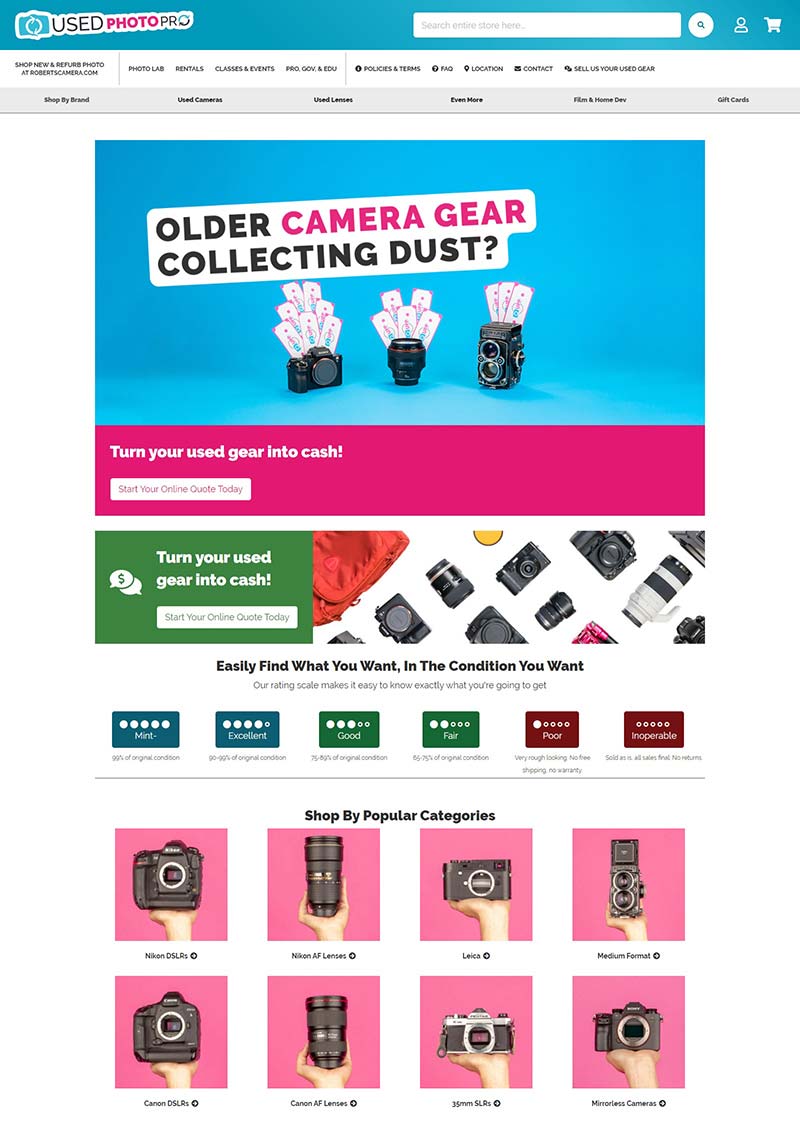 UsedPhotoPro 美国二手相机交易平台