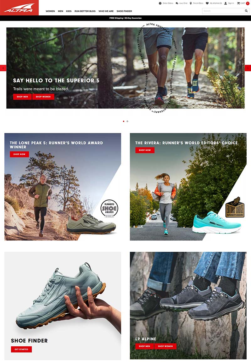 ALTRA Running 美国品牌跑鞋海淘购物网站