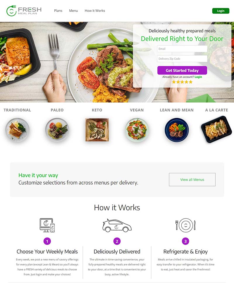 Fresh Meal Plan 美国营养膳食订阅网站