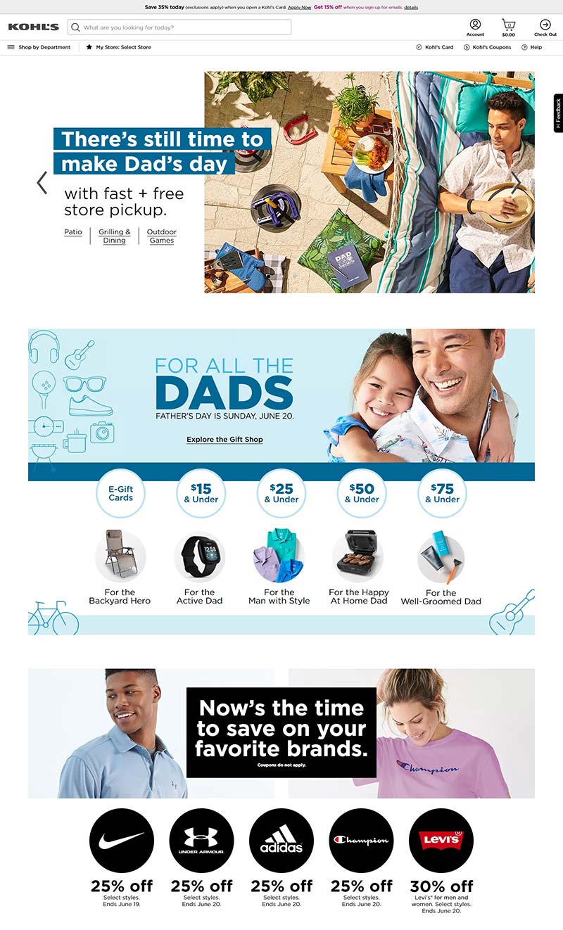 Kohl's US 科尔士-美国知名百货公司品牌网站