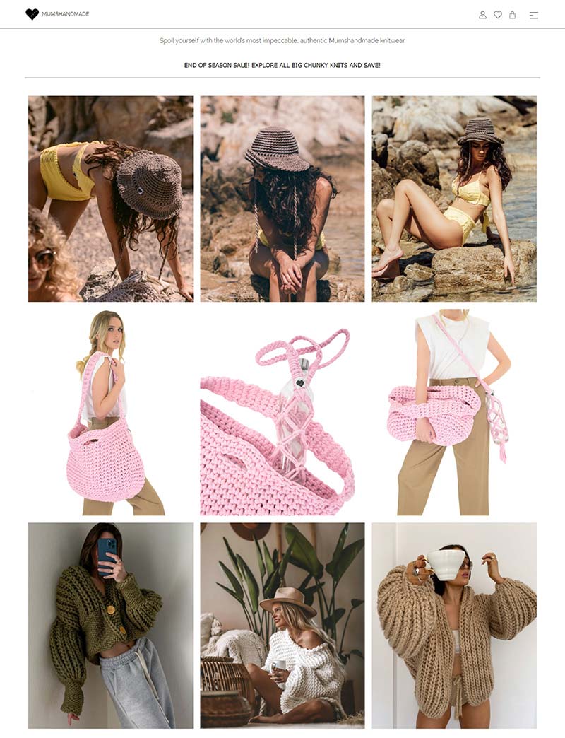 Mumshandmade 美国针织泳衣品牌购物网站