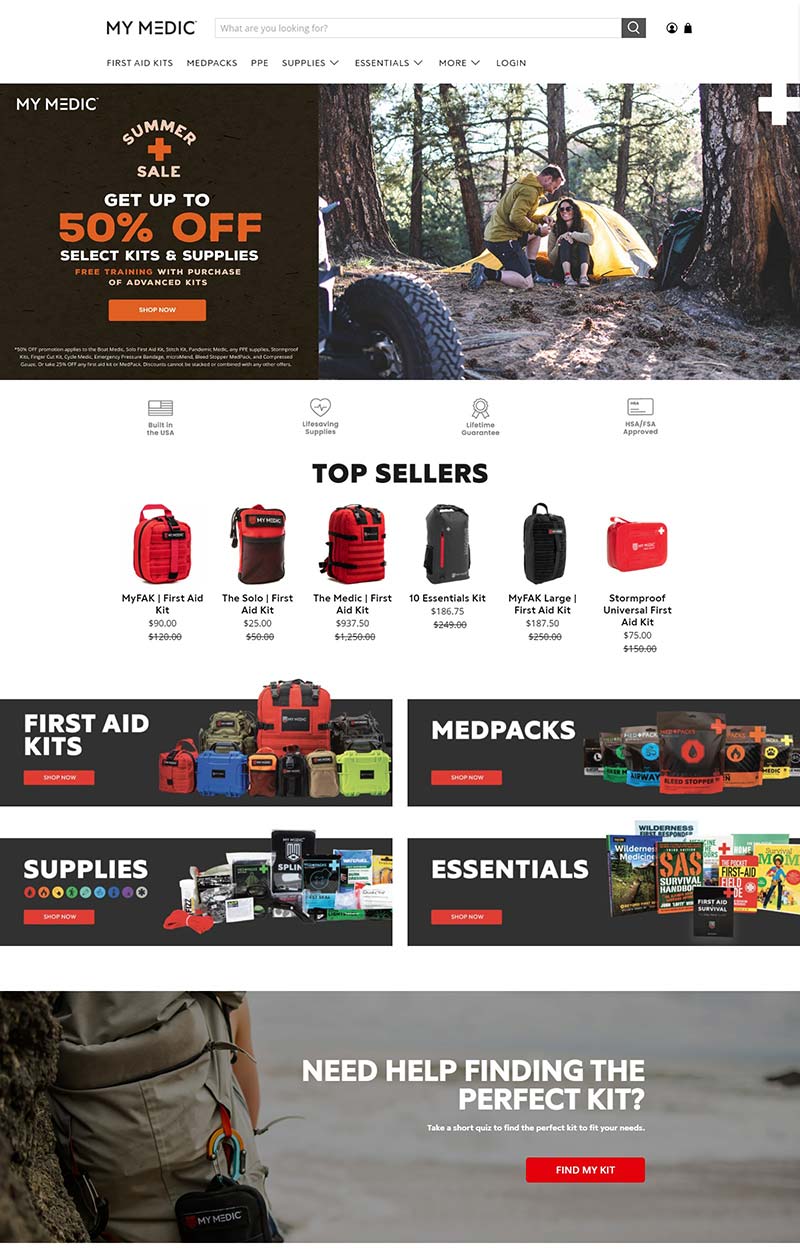 MyMedic 美国户外医疗用品购物网站