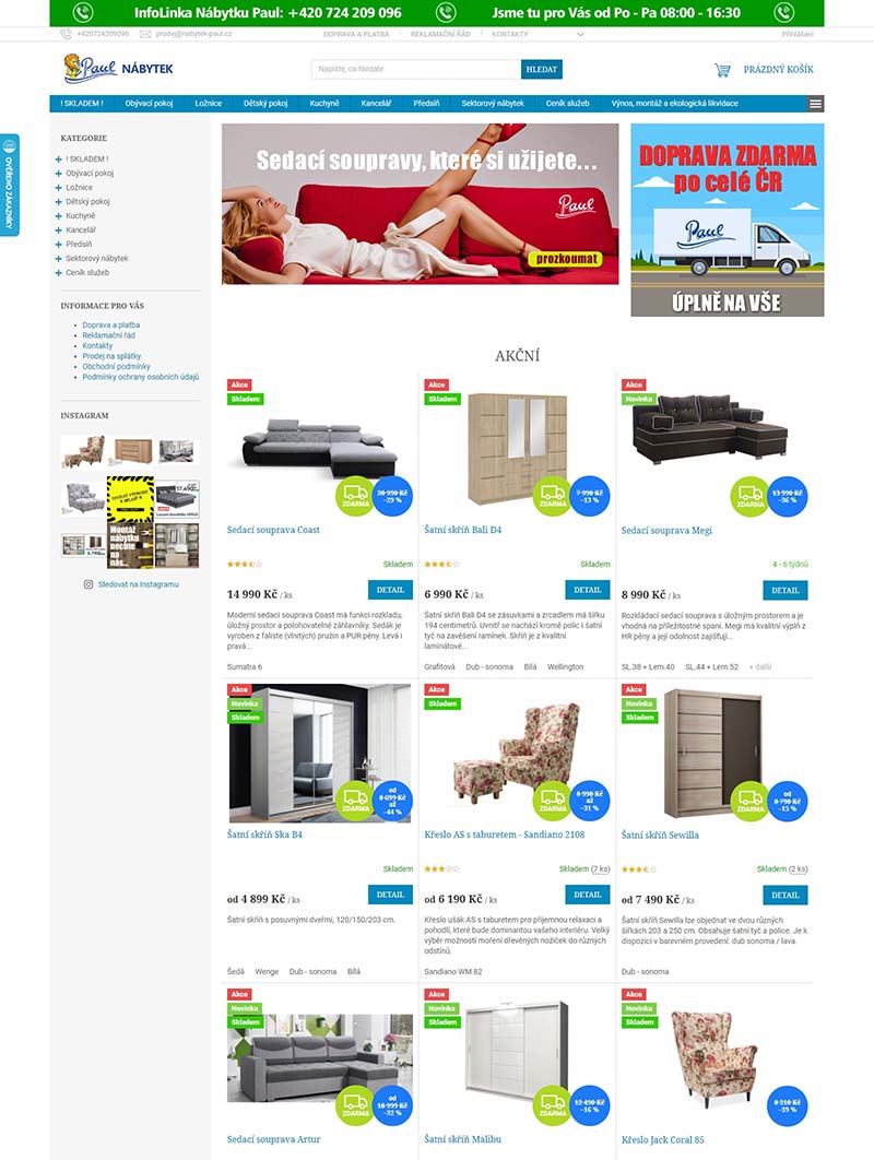 Nabytekpaul 捷克生活家居品牌购物网站