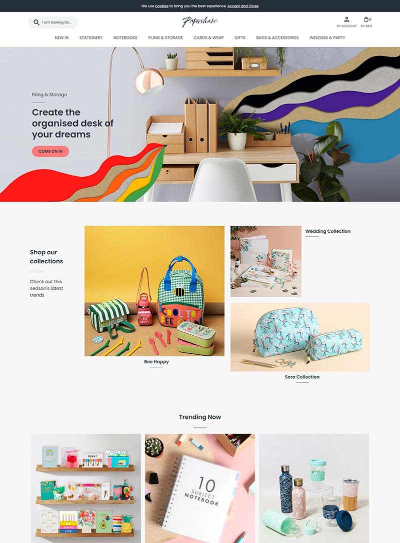 Paperchase 英国品牌文具购物网站