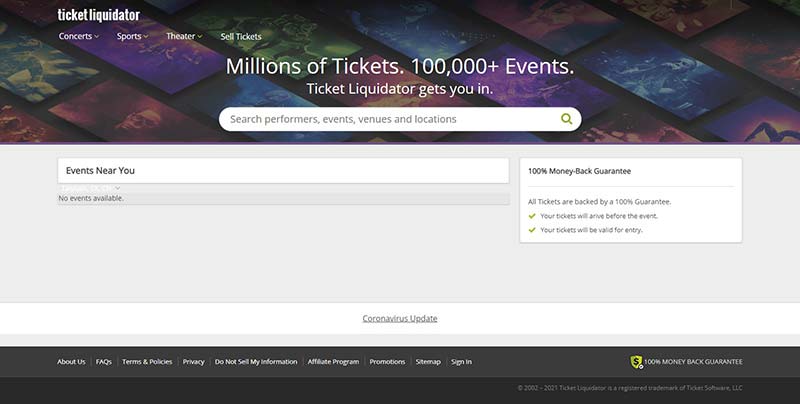 TicketLiquidator 美国活动门票折扣网站