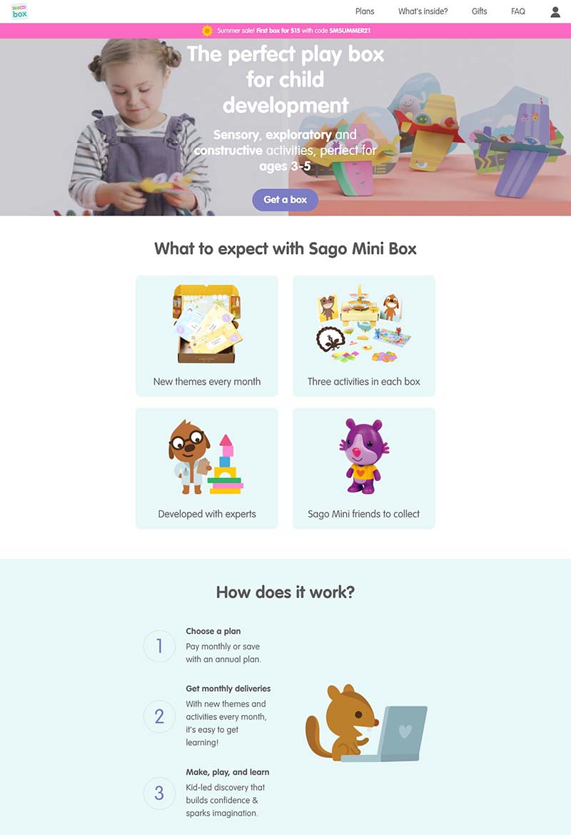 Sago Mini Box 美国儿童学习盒子订阅网站