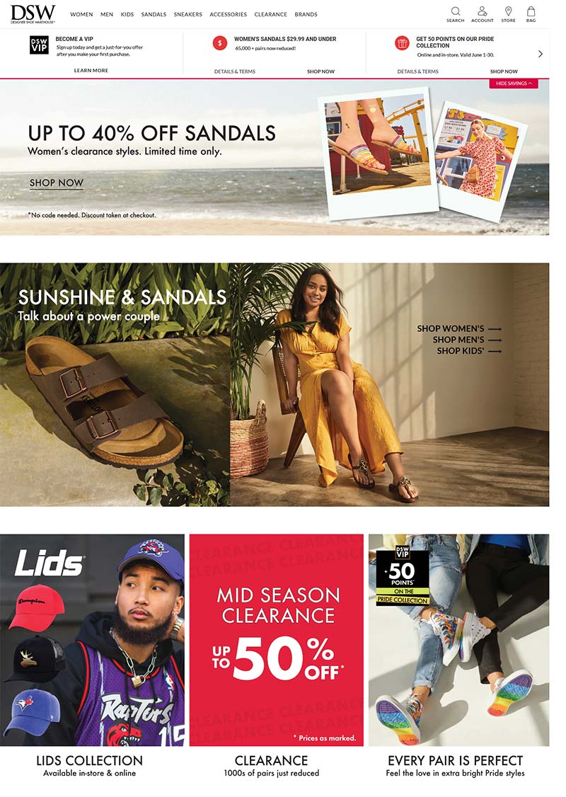 DSW Town Shoes 美国品牌鞋履配饰加拿大官网