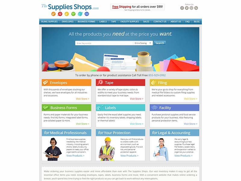 The Supplies Shop 美国办公用品海淘购物网站