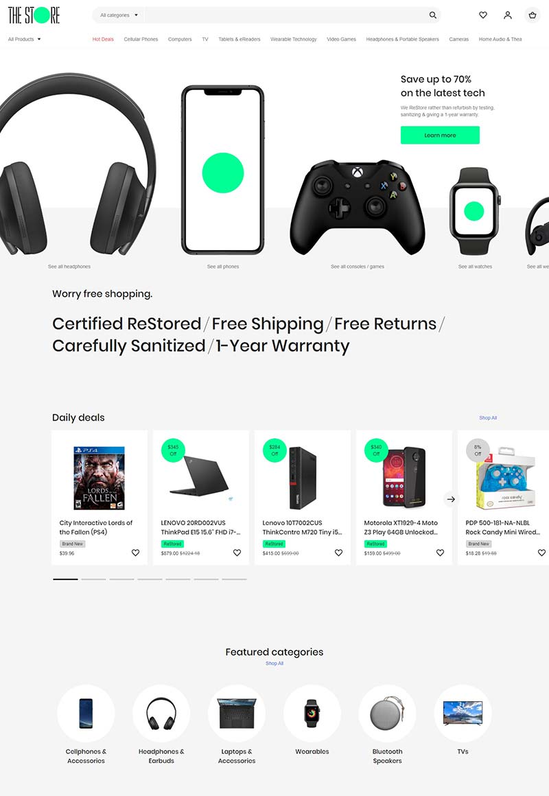 The Store 美国数码电子设备购物网站